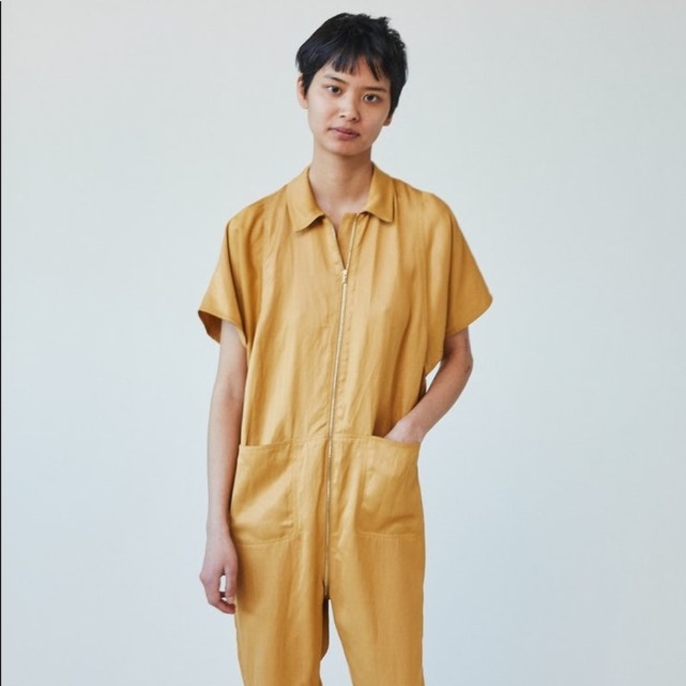 NWT Rachel Comey Barrie Jumpsuit in Yellow Sz 2